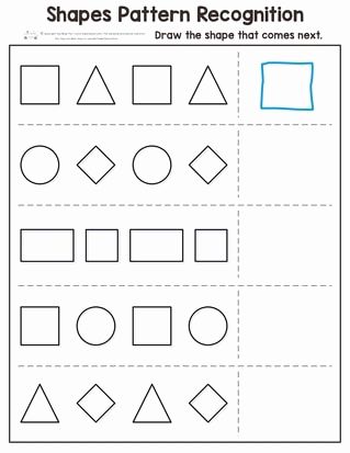 pattern worksheets for preschoolers shapes worksheet kindergarten