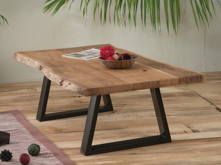 Ordinaire Plateau Table Bois Massif #5: Table Basse Naturel Métal Et Bois Zen Meuble House Ordinaire Plateau Table Bois Massif #5: Table Basse Naturel Métal Et Bois Zen Meuble House