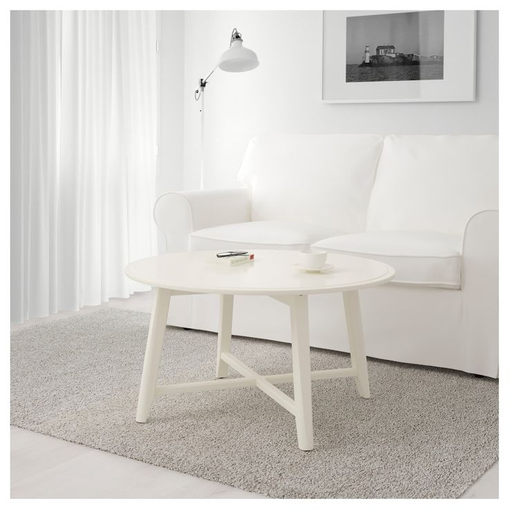 Kragsta Couchtisch Weiß 90 Cm Ikea Österreich In 2021 Coffee Table White Coffee Table Ikea, Round White Tray Top Coffee Table