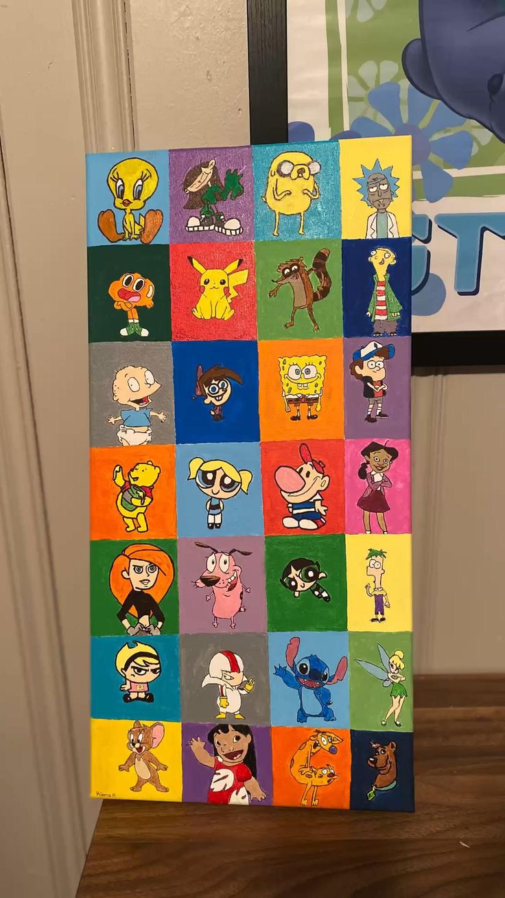 Cartoon Characters Painting Painting Holiday Decor Decor Efa5f85ae7f673fcaf4e3bc1b96a53f6