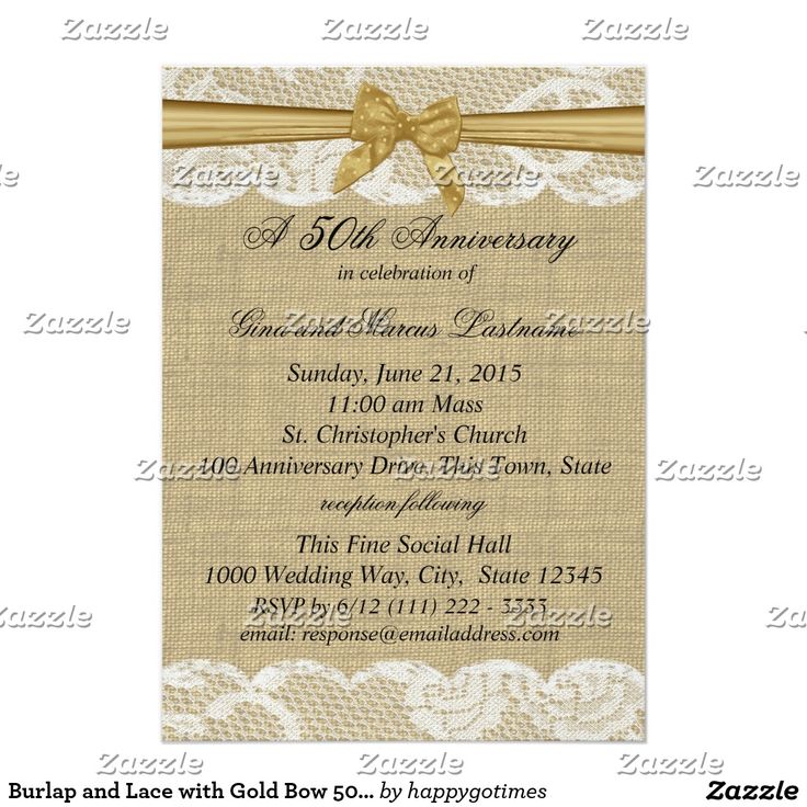 Shop Burlap And Lace With Gold Bow Anniversary Card Created By Happygotimes Find This Pin More On Rustic Wedding Invitations Shop Burlap And Lace With Gold Bow Anniversary Card Created By Happygotimes Find This Pin More On Rustic Wedding Invitations