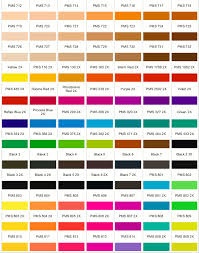 color chart pantone