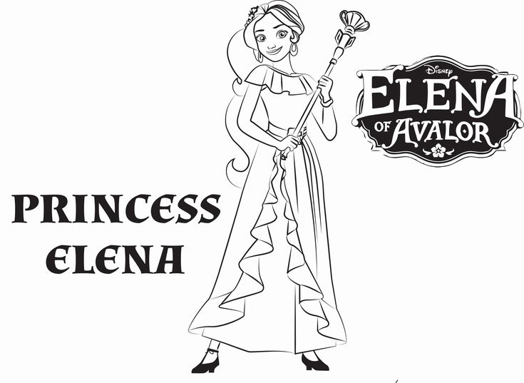 Disney Princess Elena Coloring Pages Disney coloring pages Coloring