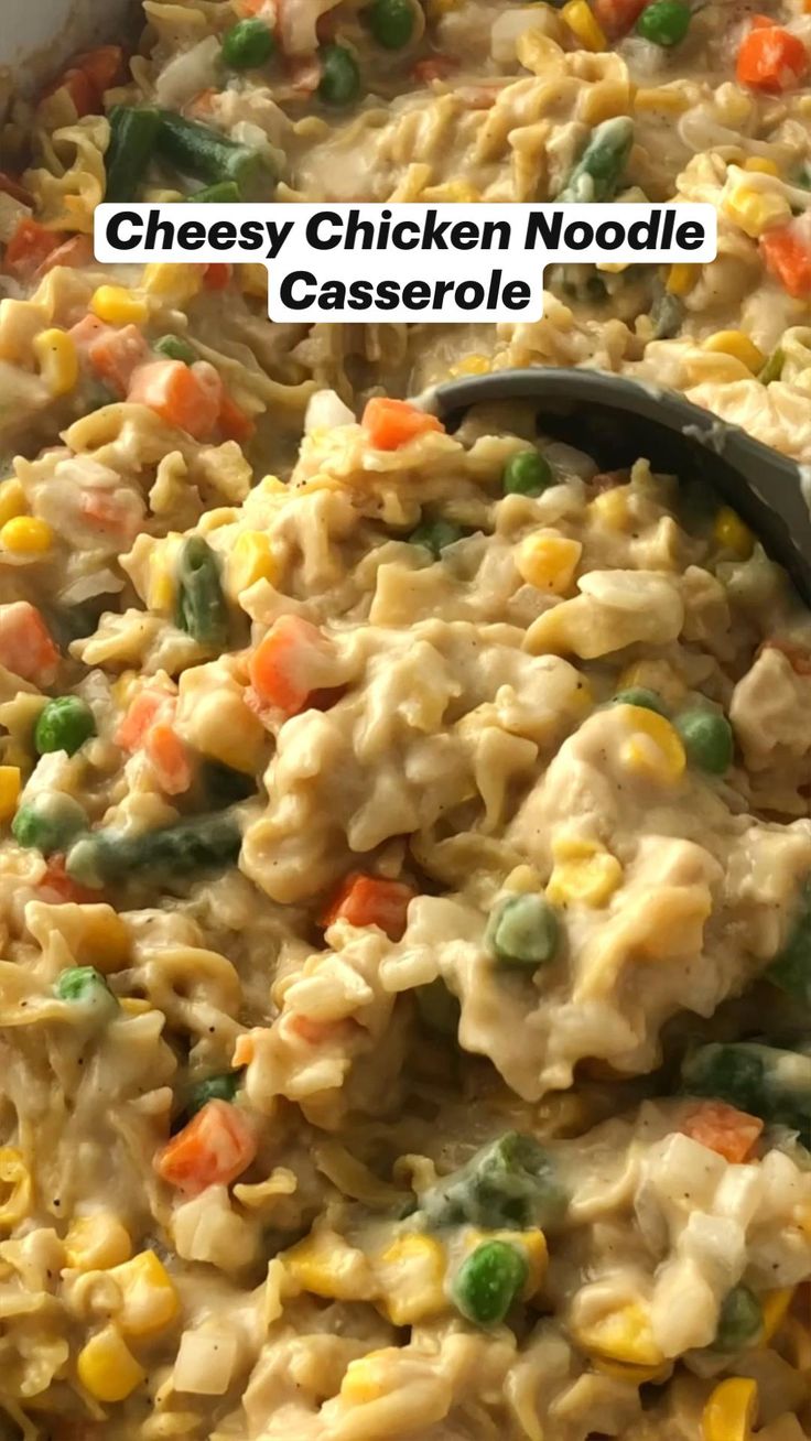 Cheesy Chicken Noodle Casserole