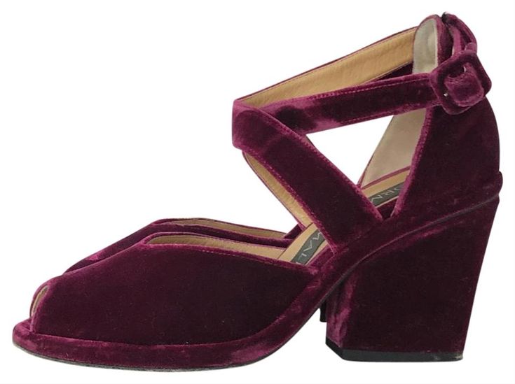 norma kamali purple velvet pumps size us 9 regular m b norma kamali size chart