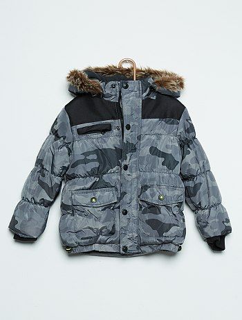 Doudoune A Capuche Imprime Camouflage Gris Garcon Kiabi Doudoune Veste Hiver Doudoune Longue Doudoune A Capuche Imprime Camouflage Gris Garcon Kiabi Doudoune Veste Hiver Doudoune Longue