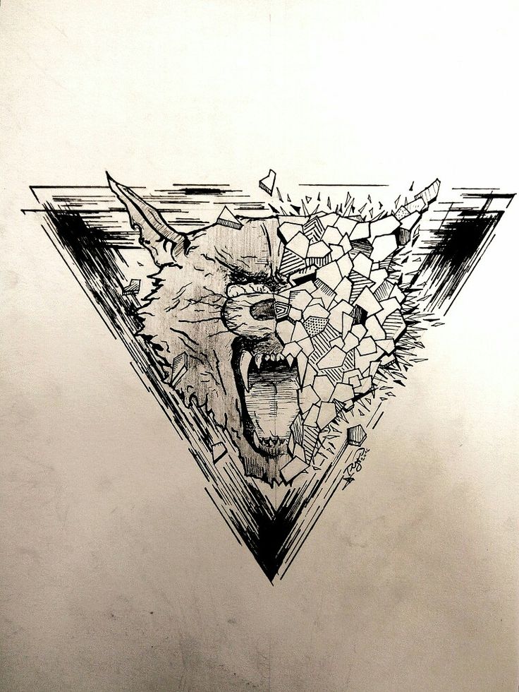 wolf wolftattoo tattoo triangle design mad pyro wolf wolftattoo tattoo triangle design mad pyro