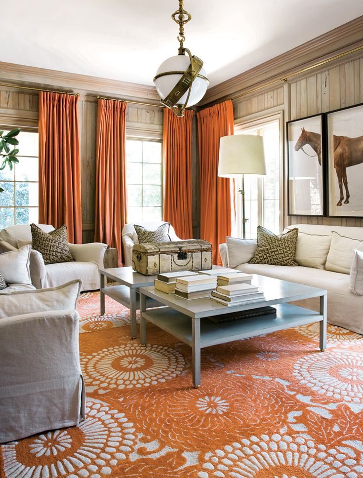Best 25 Burnt Orange Curtains Ideas On Pinterest Decorating With Orange 35 Eye Popping Pictures