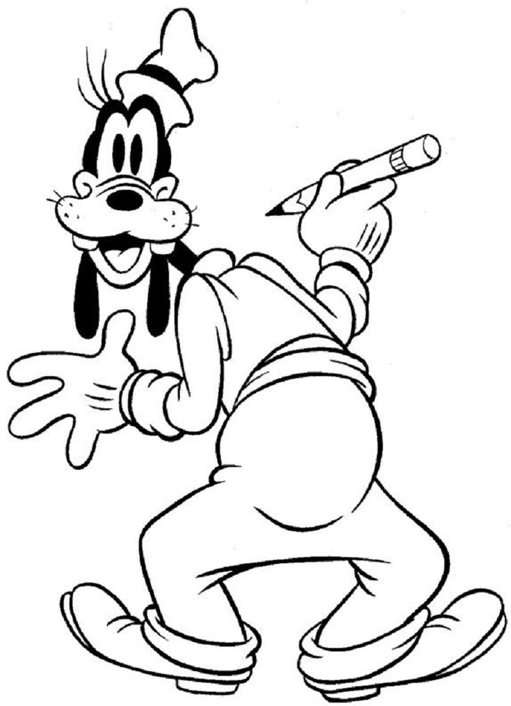Goofy Cartoon Coloring Pages Disney coloring pages, Cartoon coloring