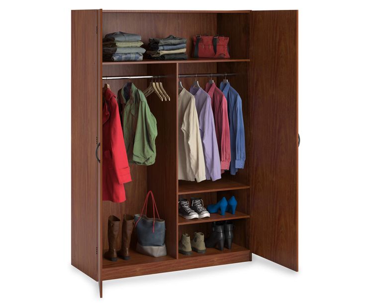 Ameriwood Cherry Storage Wardrobe Big Lots Wardrobe closet storage
