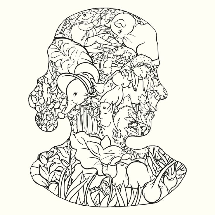 the beatrix potter colouring book