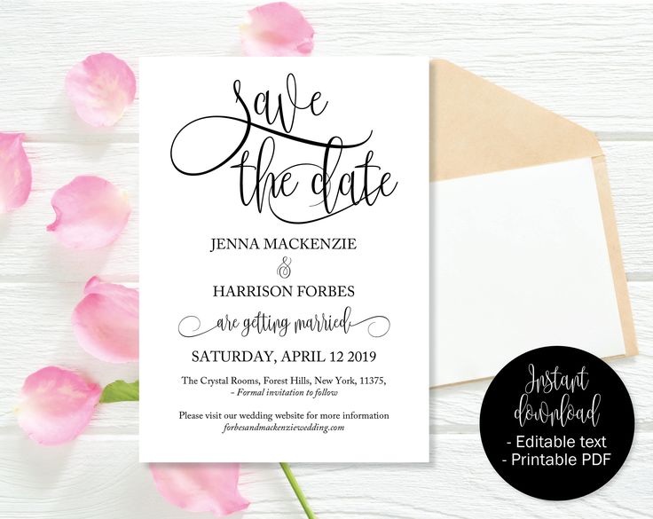 download save the date templates