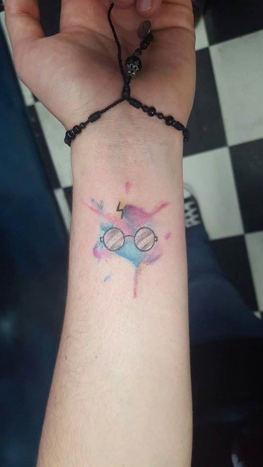 watercolor harry potter tattoo watercolor tattoos watercolor harry potter tattoo watercolor tattoos