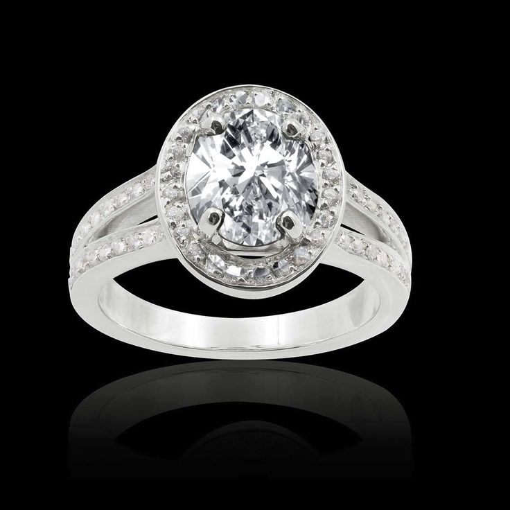 Bague de fiançailles diamant ovale SARAH