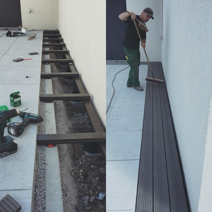 Heute haben wir den Abschluss zur #Fassade aus #Terrassendielen aus dem Hause #m...