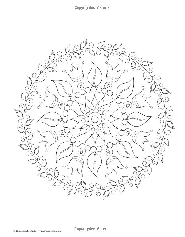 Nature Mandalas Coloring Book Design Originals Thaneeya McArdle 9781574219579 AmazonSmile