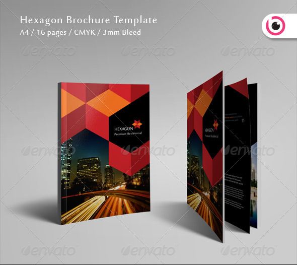hexagon brochure design inspiratiØn pinterest brochure design