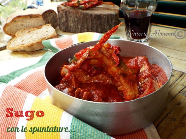 Sugo Con Spuntature Ricetta Cucina Italiana Sugo Alimenti