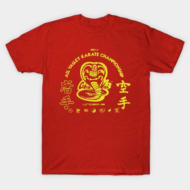 Polera Estampada Cobra Kai Serie Karate Kid Artes Marciales Polera Estampada Cobra Kai Serie Karate Kid Artes Marciales