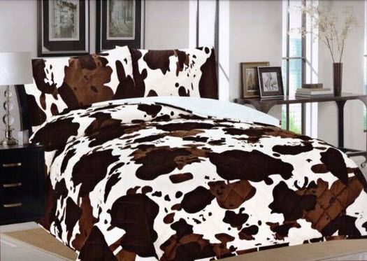44 Best Cows In The Bedroom Images On Pinterest Cow Print Cow Print Bedspread Whereiit