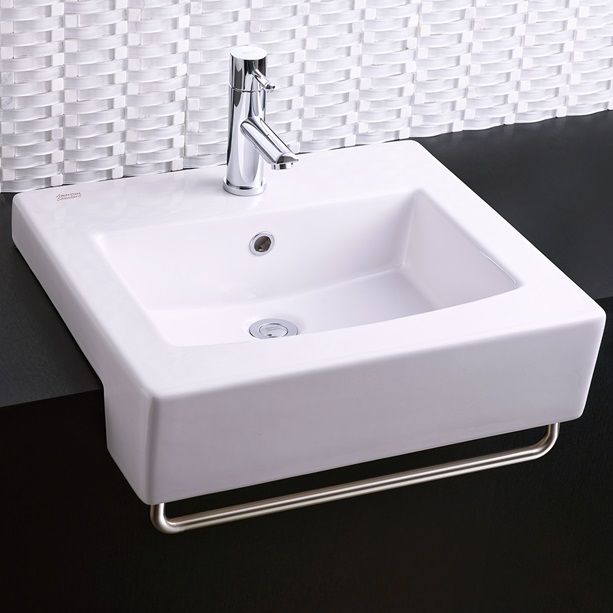 15 Best Shallow Depth Vanity Sinks Images On Pinterest Shallow Bathroom Sinks - Boxe Semi-Countertop Sink - White Minimum counter depth 13