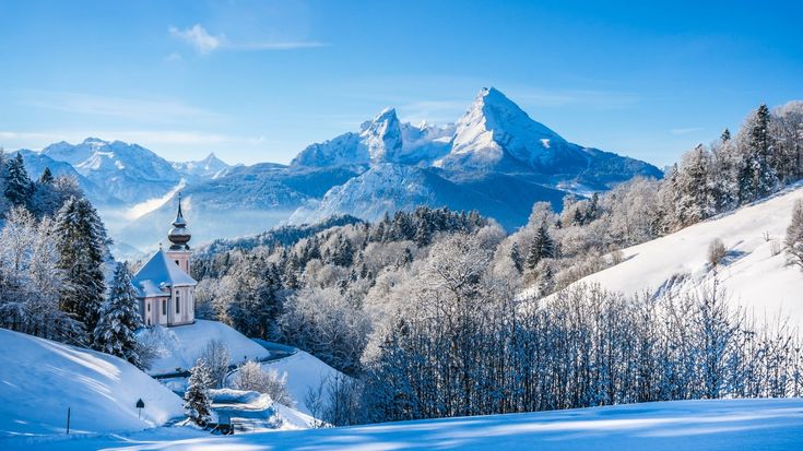 8x6.5ft Idyllic Winter Landscape Chapel in The Alps Snow-Covered Fields European Winter Scenery Photography Background Winter Holiday Wedding Travel Portrait Studio Prop 8x6.5ft Idyllic Winter Landscape Chapel in The Alps Snow-Covered Fields European Winter Scenery Photography Background Winter Holiday Wedding Travel Portrait Studio Prop