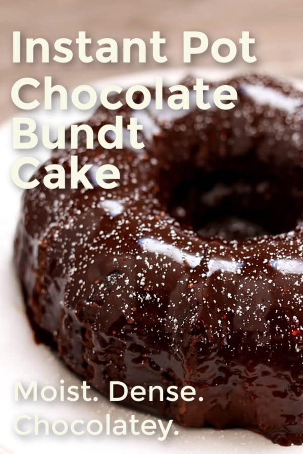 Instant pot chocolate bundt cake sale