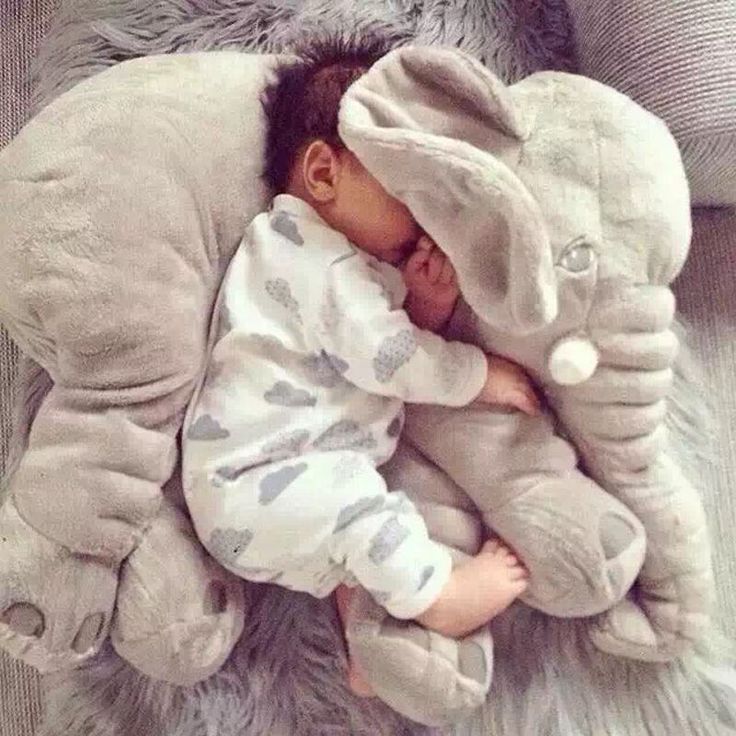 5Color Elephant Soft Automotive Baby Sleep Pillow Baby Crib Foldable Baby Bed Car Seat Cushion Kids Portable Bedroom Bedding Set