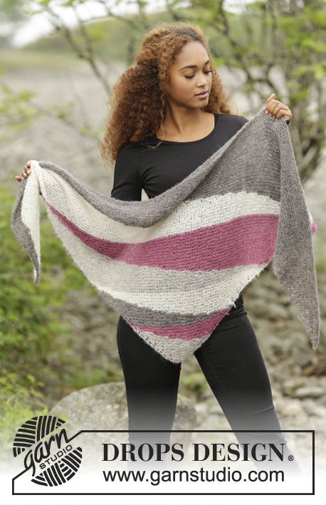 tuch deutsche drops strickanleitung patrones chal de drops design poncho patterns