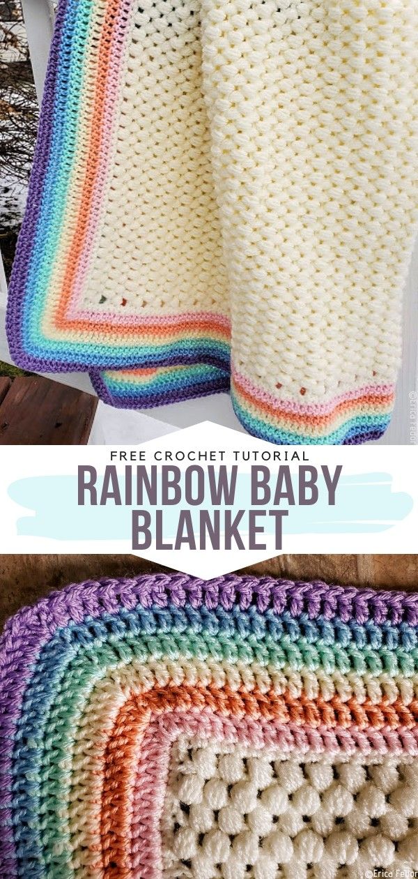 Our Favorite Crochet Rainbow Blanket Free Patterns Crochet