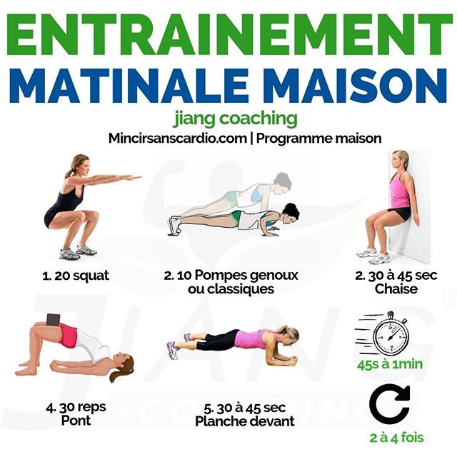 Entrainement Maison !⠀ ⠀ Pour bien commencer la semaine ! Petite routine à ...
