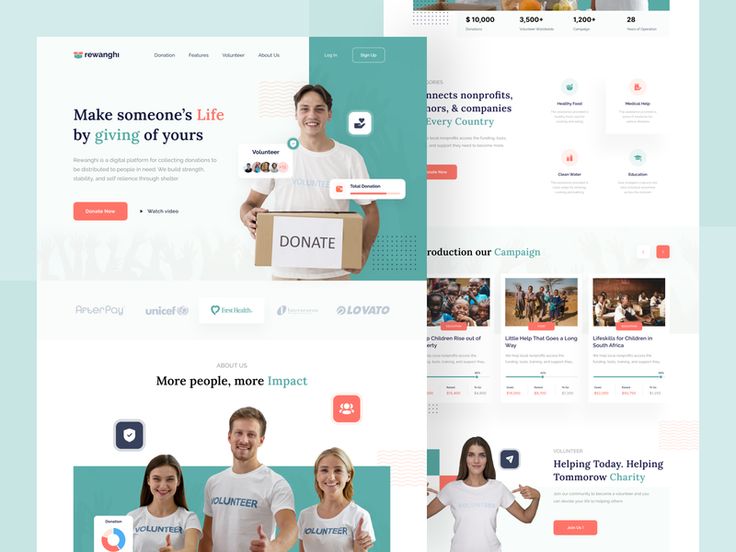 Rewanghi - Donation and Charity Website | Charity, Website design, Donate