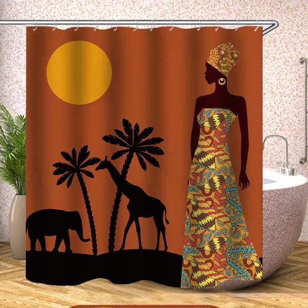 High Quality Shower Curtain Ancient Egyptian Style Picture
