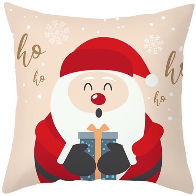 Christmas Cushion Cover Santa Claus Xmas Party Pillowcase Sofa Living Room Decor Christmas Cushion Cover Santa Claus Xmas Party Pillowcase Sofa Living Room Decor
