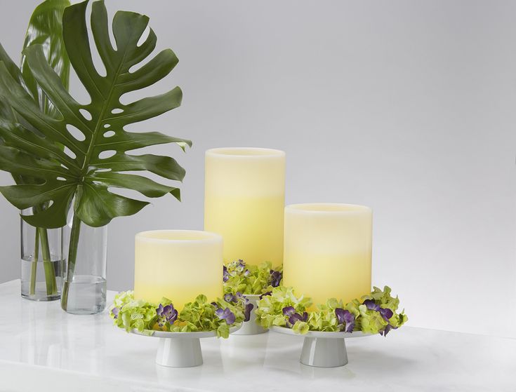 6"x10" Warm White LEDs, Large Ivory Wax Flameless Pillar Candle with Remote 6"x10" Warm White LEDs, Large Ivory Wax Flameless Pillar Candle with Remote