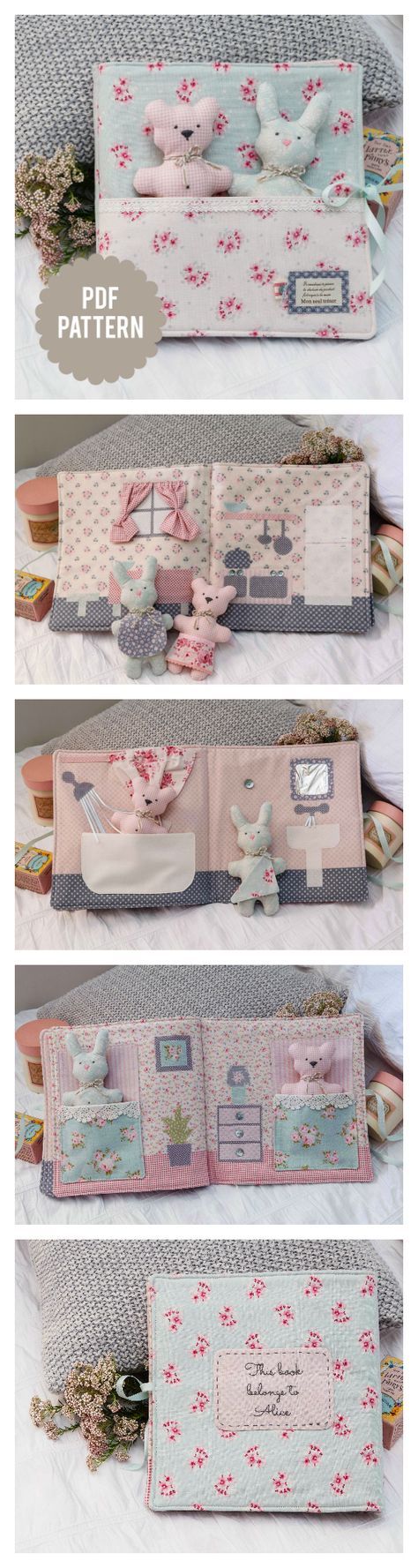 Baby Storybook / Quiet Book / Activity Book pattern by Down Grapevine Lane Baby Storybook / Quiet Book / Activity Book pattern by Down Grapevine Lane