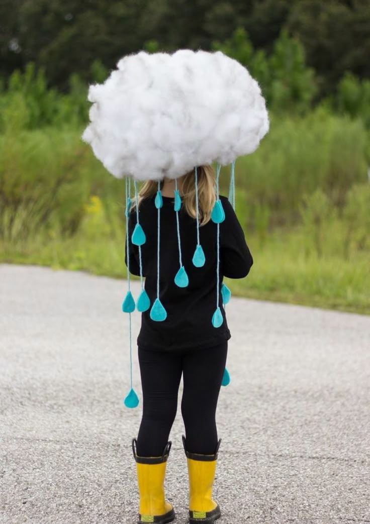 fasching kostüme regenwolke-perücke-watte-regentropfen-gummistiefel fasching kostüme regenwolke-perücke-watte-regentropfen-gummistiefel
