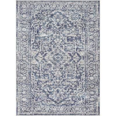 Rosdorf Park Bodell Dark Blue Area Rug & Reviews | Wayfair