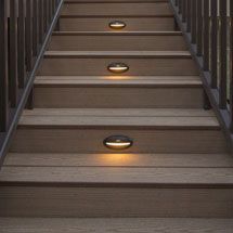 solar deck lights stair recessed riser led light by trex led lighting stairs steps