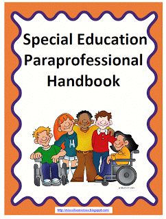 I mentioned that my teaching team and I worked on a paraprofessional handbook a couple weeks ago when I posted out Paraprofessional Surviv...