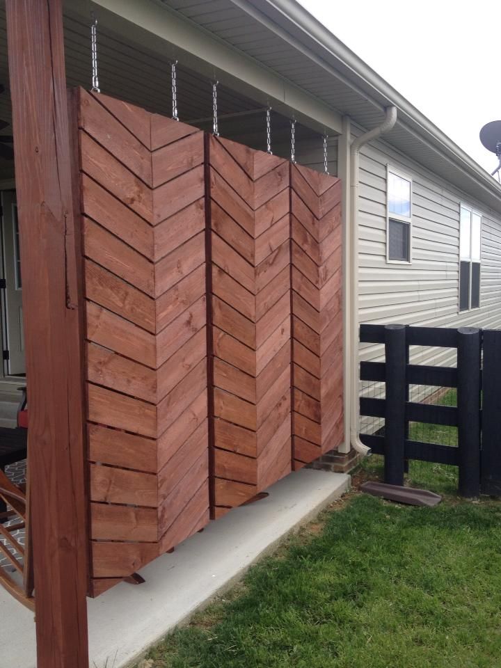 Best 25 Patio Privacy Screen Ideas On Diy Chevron Privacy Screen