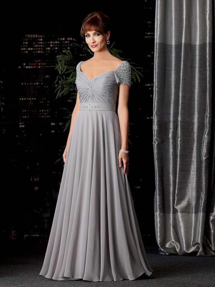 127 Best Mother Of Bride Gowns Images On Pinterest Wedding Elegant Square Floor Length Chiffon A Line Mother Of The Bride Dress