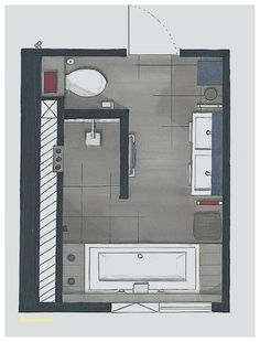 Grundriss Badezimmer 12qm Home Spa 6qm Planung Planen Wohndesign ...