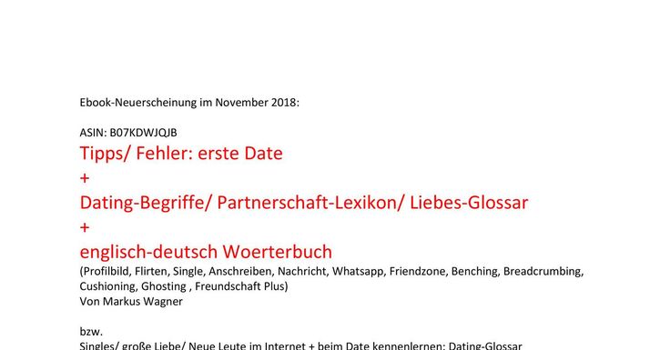 Erstes date kennenlernen