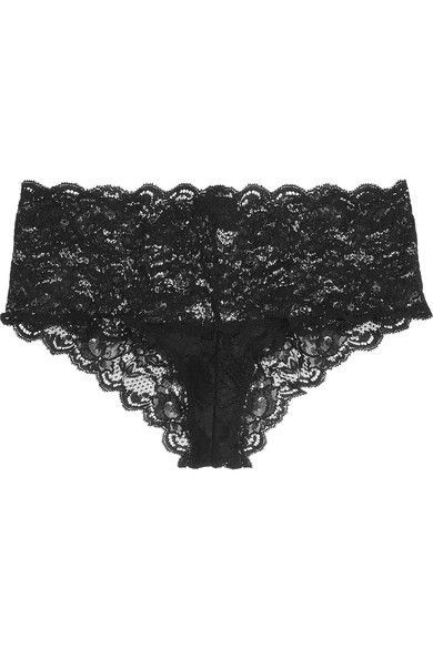 Cosabella - Never Say Never Hottie Stretch-lace Briefs - Black -