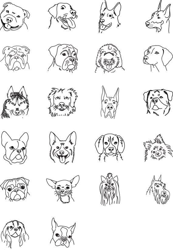 Personalized Gift Great Dane Line Drawing