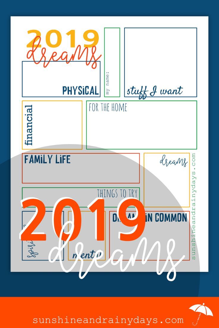 2019 Dream Sheet - Let Your Mind Go Wild! | Goal Setting ... 2019 Dream Sheet - Let Your Mind Go Wild! | Goal Setting ...