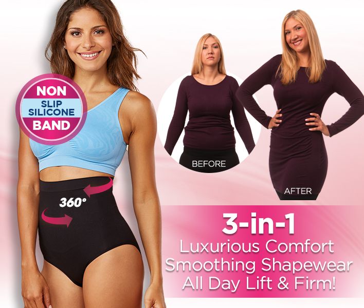 3in1 Luxurious Comfort Smoothing Shapewear All Day Lift &, Firm