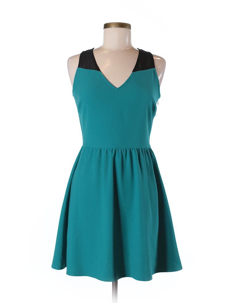 Jack. Color Block Teal Casual Dress Size 2 - 91% off | Casual dress ...