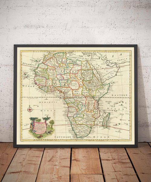 Rare Old Map Of Africa 1747 By Emanuel Bowen Pre Colonial F1931cda12ed26aef5449290e9ba4388